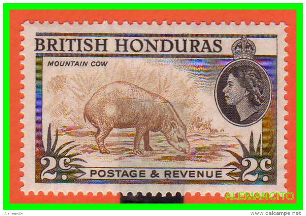 GRAN BRETAÑA  BRITISH -HONDURAS  SELLO  AÑO-1967 - Honduras Británica (...-1970)