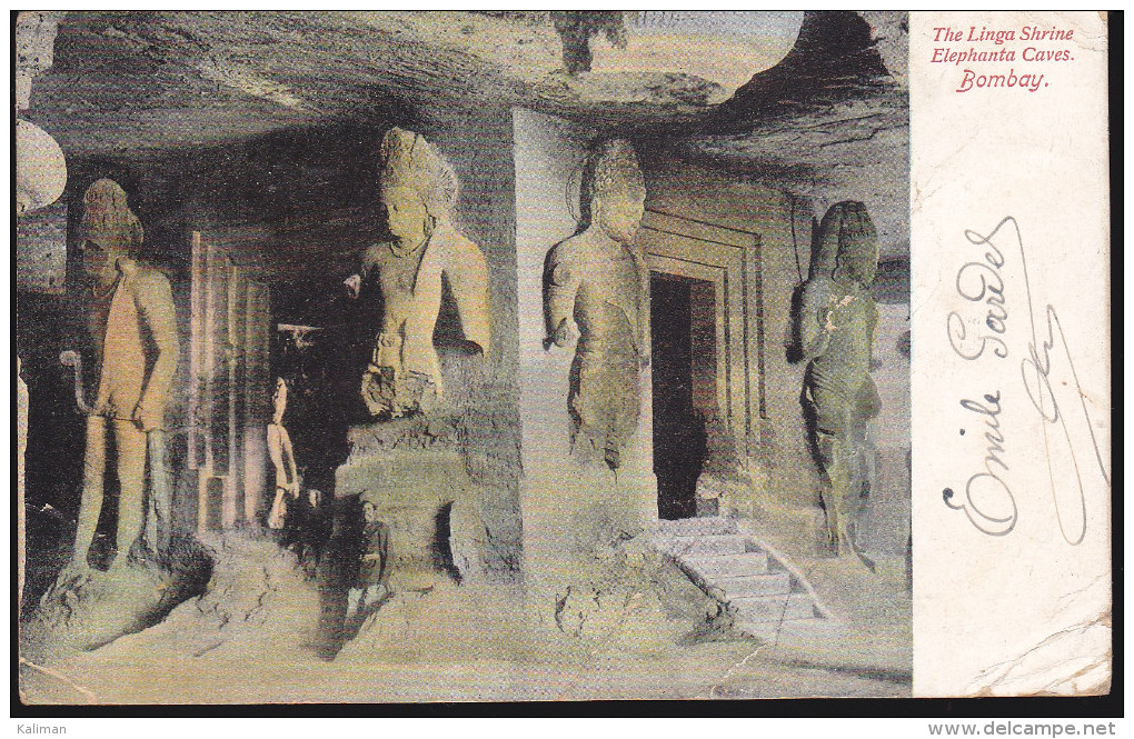 CPA - (Inde) The Linga Shrine Elephanta Caves. Bombay - India