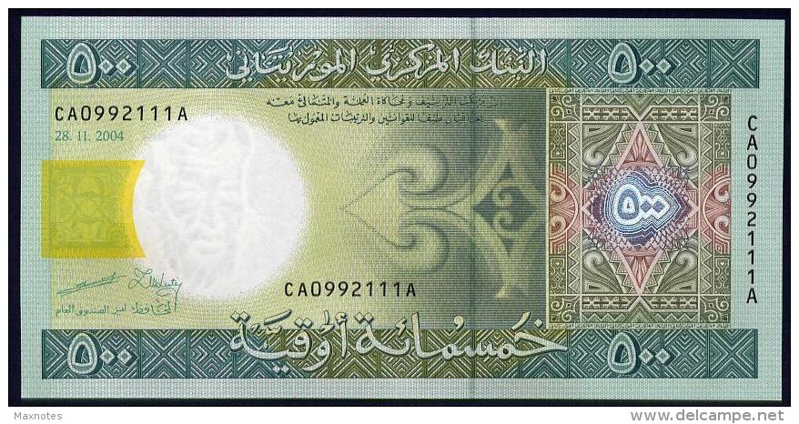 MAURITANIA   : Banconota 500 Ouguiya - P12a - 2004 - UNC - Mauritania