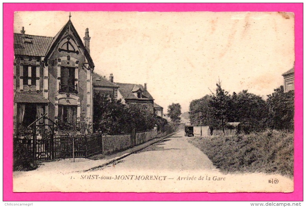 Soisy-sous-Montmorency - Arrivée De La Gare - ELD - 1916 - Soisy-sous-Montmorency