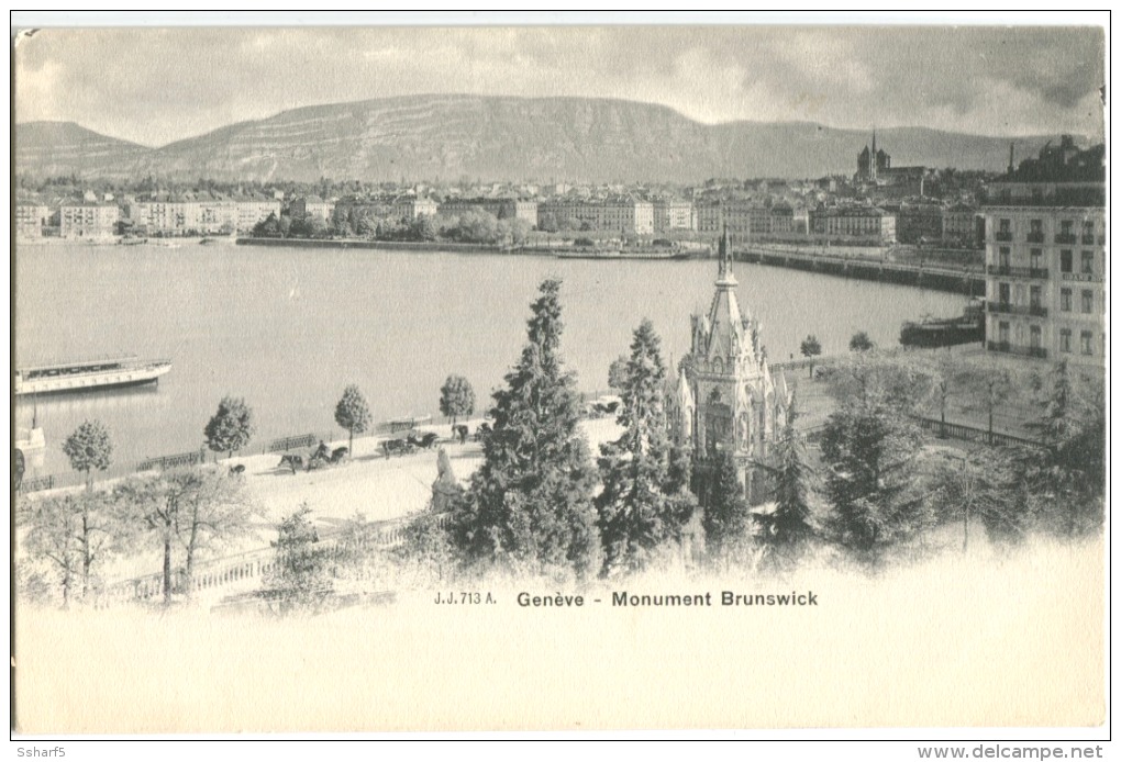 Genève Monument Brunswick Env. 1904 - Sonstige & Ohne Zuordnung