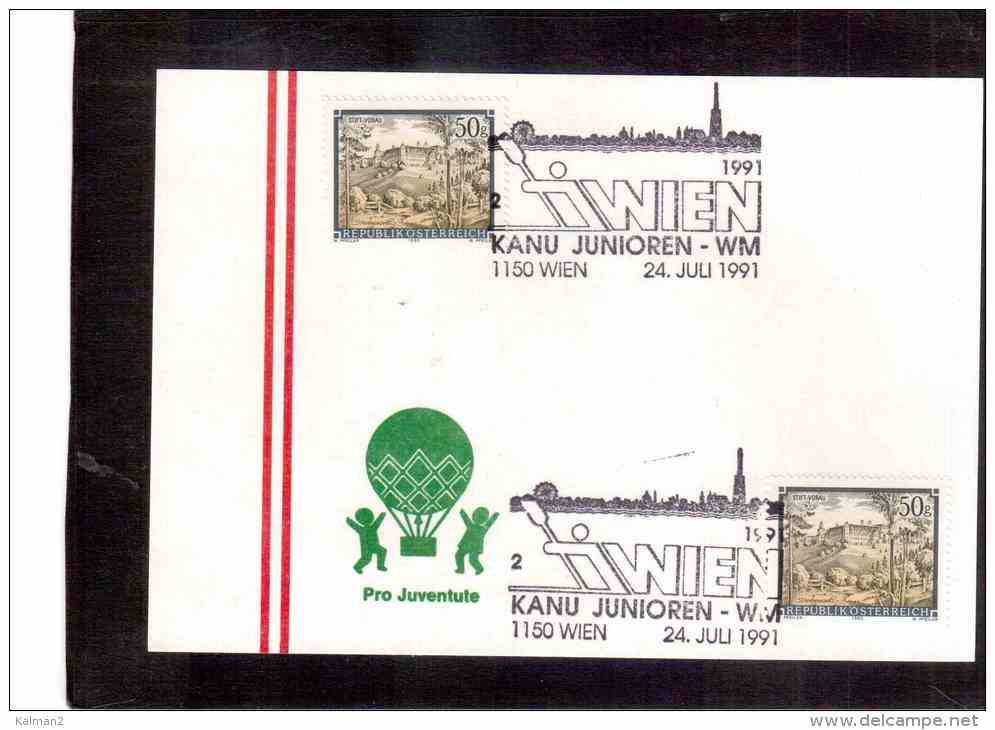 AU538     -    WIEN  24.7.1991    /     KANU JUNIOREN - WM - Kanu