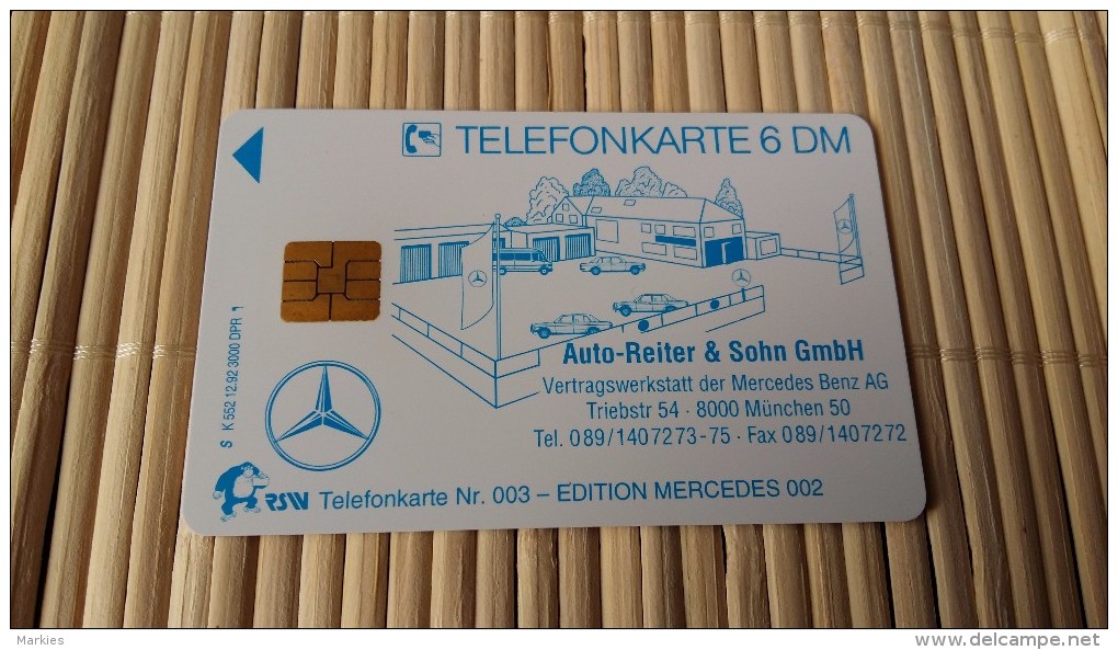 Mercedes-Benz Phonecard Only 3000 Made (Mint,Neuve) 2 Scans Rare ! - K-Series : Customers Sets