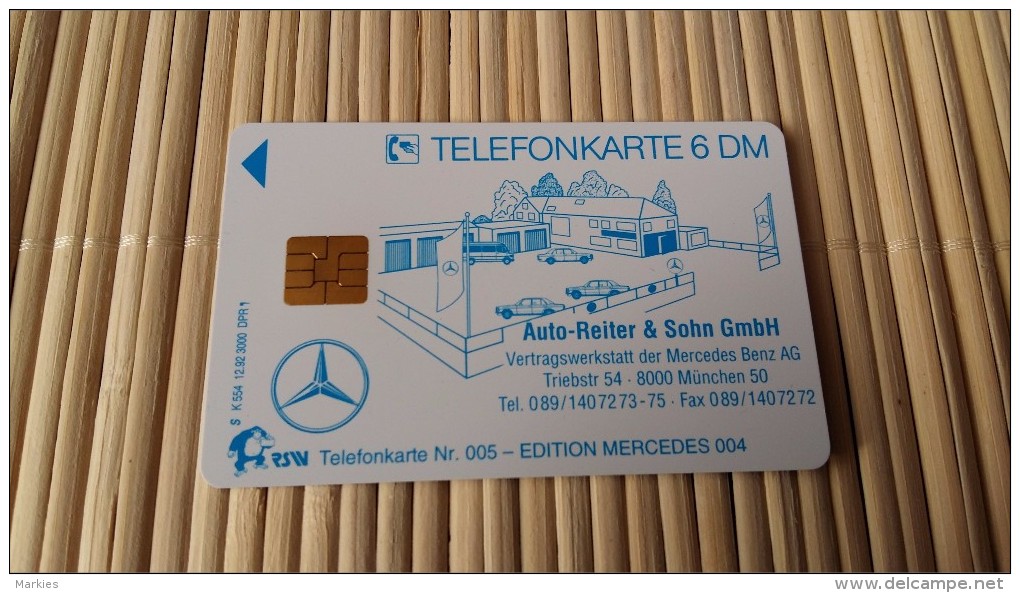 Mercedes-Benz Phonecard Only 3000 Made (Mint,Neuve) 2 Scans Rare ! - K-Series : Customers Sets