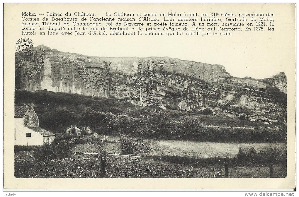 Moha -- Ruines Du Château.   (2 Scans) - Wanze