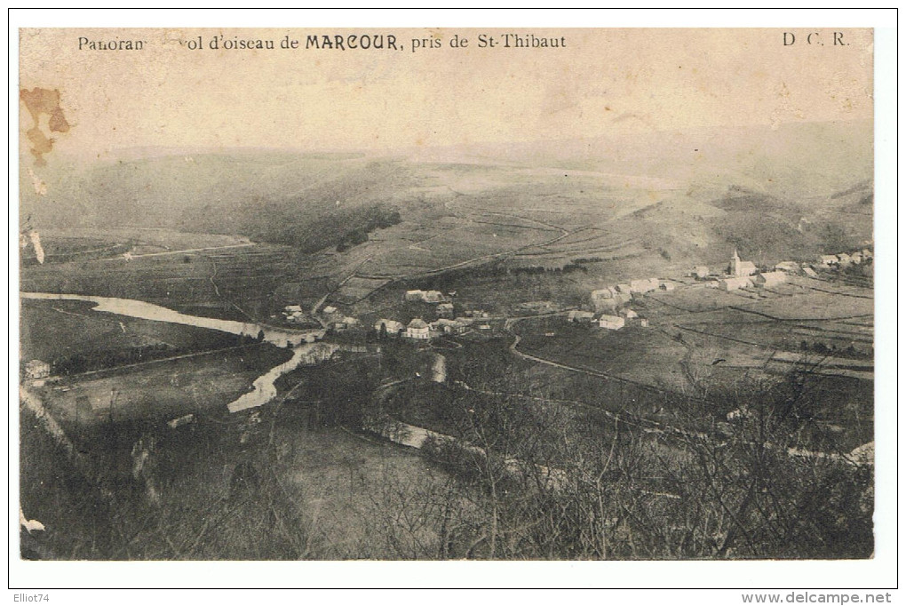 MARCOUR (RENDEUX) - Panorama à Vol D'oiseau Pris De St-Thibaut - Rendeux