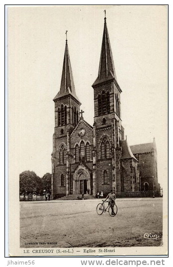71 - Le Creusot ;Eglise St-Henri. - Le Creusot