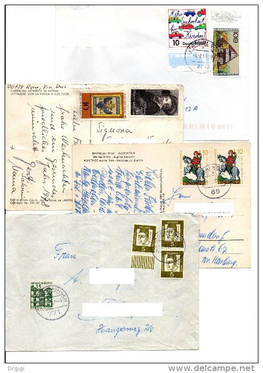 DEUTSCHLAND, GERMANIA, 10 BRIEFE. VERSCHIEDENE MARKEN UND ABSTEMPELUNG LOT 5 - Sonstige & Ohne Zuordnung