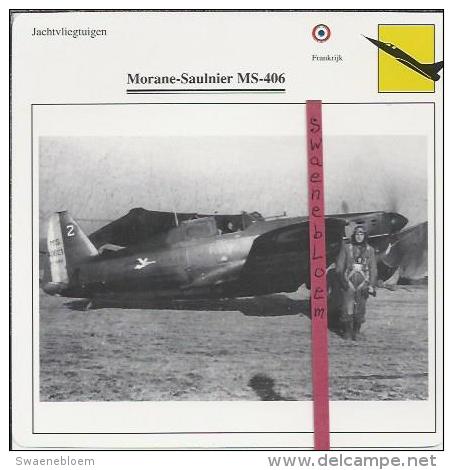 Vliegtuigen.- Morane-Saulnier MS-406 - Jachtvliegtuigen. -  Frankrijk - Vliegtuigen