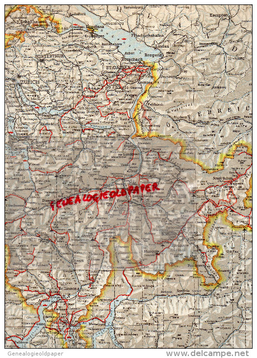 SUISSE - DEPLIANT TOURISTIQUE - CARTE POSTES ALPESTRES- PTT- ANNEES 40 - Dépliants Touristiques