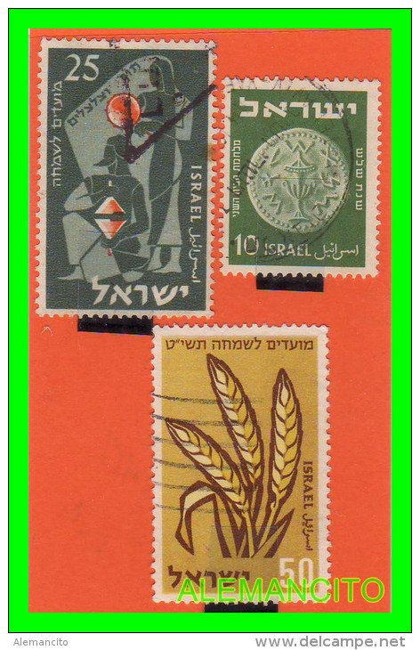 ISRAEL  SELLOS  DIFERENTES VALORES Y AÑOS  1955 - Usados (sin Tab)