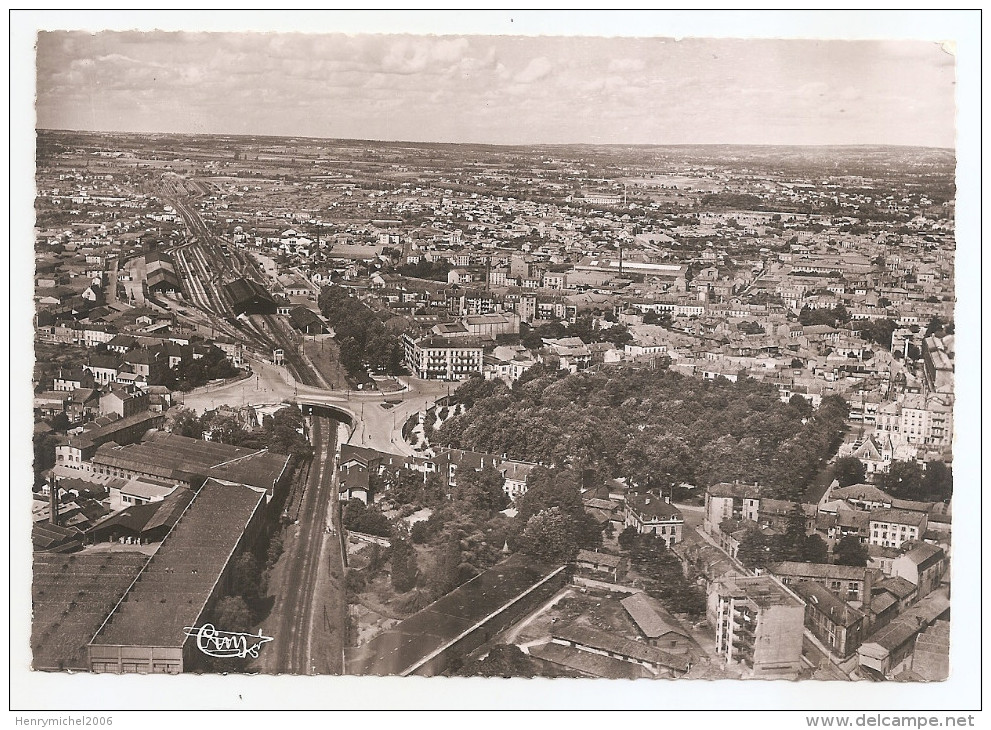 Loire - 42 - Roanne Vue Aérienne La Gare Ligne Chemin De Fer Les Promenades Popille Ed Photo Cim - Roanne