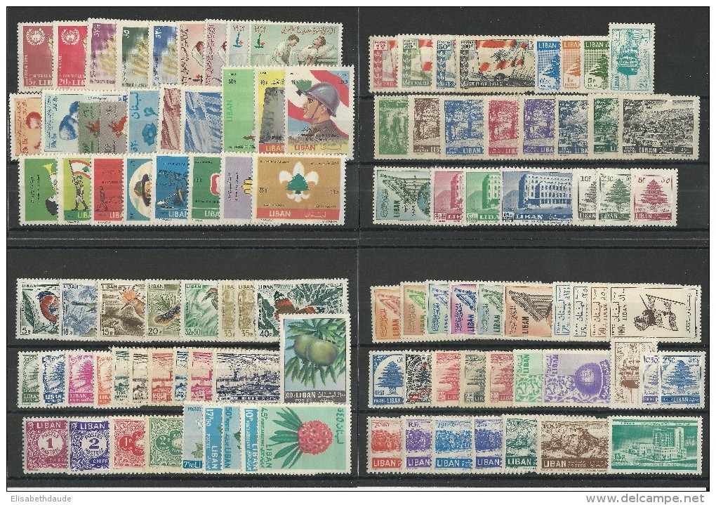 LIBAN - COLLECTION ** MNH - COTE YVERT ENVIRON 330 EUROS - Liban