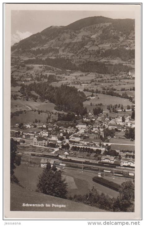 AK - Schwazach Im Pongau Mit Bahnhof - 1955 - St. Johann Im Pongau