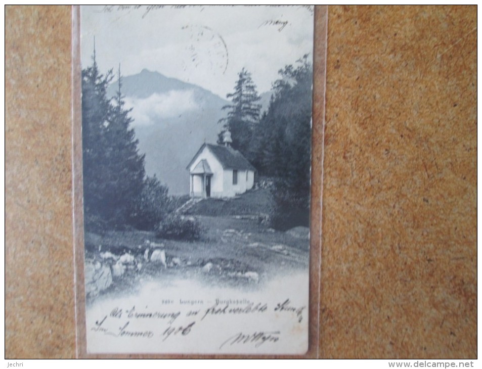 LUNGERN . BURGKAELLE . DOS 1900 - Lungern