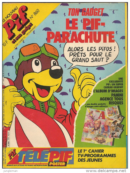 Le Nouveau Pif N° 860 De Sep 1985 - Avec Blackstar, Dicentim, Gri-Gri & Valentin, Pifou, Smith & Wesson. Revue En BE - Pif & Hercule