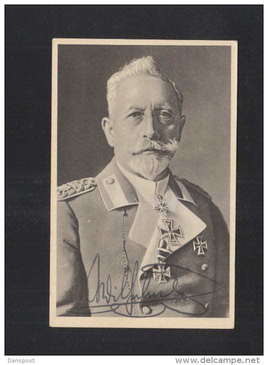 Autogramm Wilhelm II Auf Postkarte - Other & Unclassified