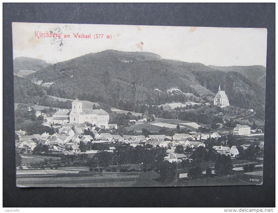 AK KIRCHBERG Am Wechsel 1910 // D*19175 - Wechsel