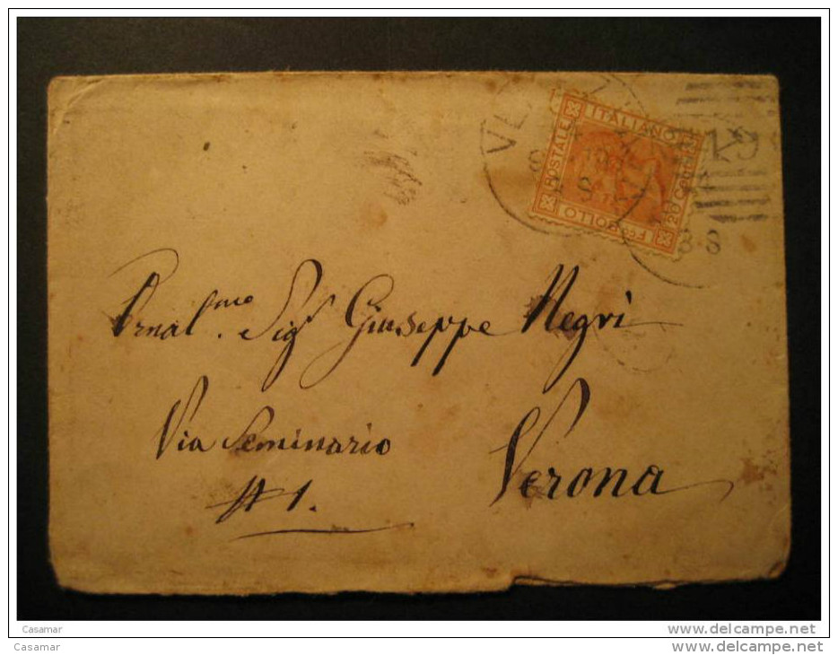 ITALY Venezia 1878 To Verona Cover Italia Italie - Sonstige & Ohne Zuordnung