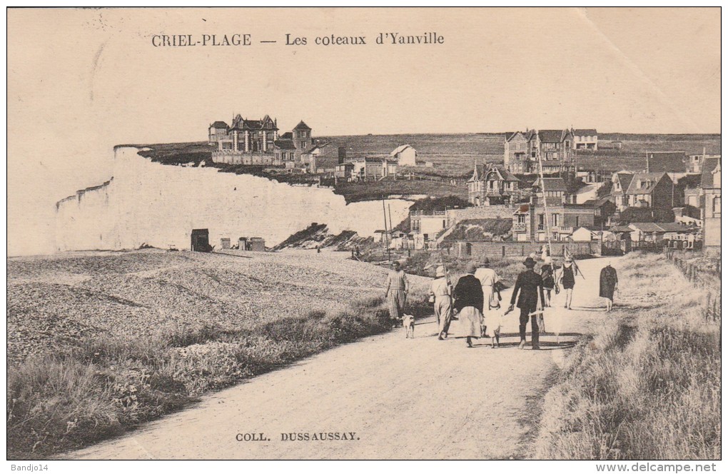 Criel  - Les Coteaux De Yanville - Scan Recto-verso - Criel Sur Mer