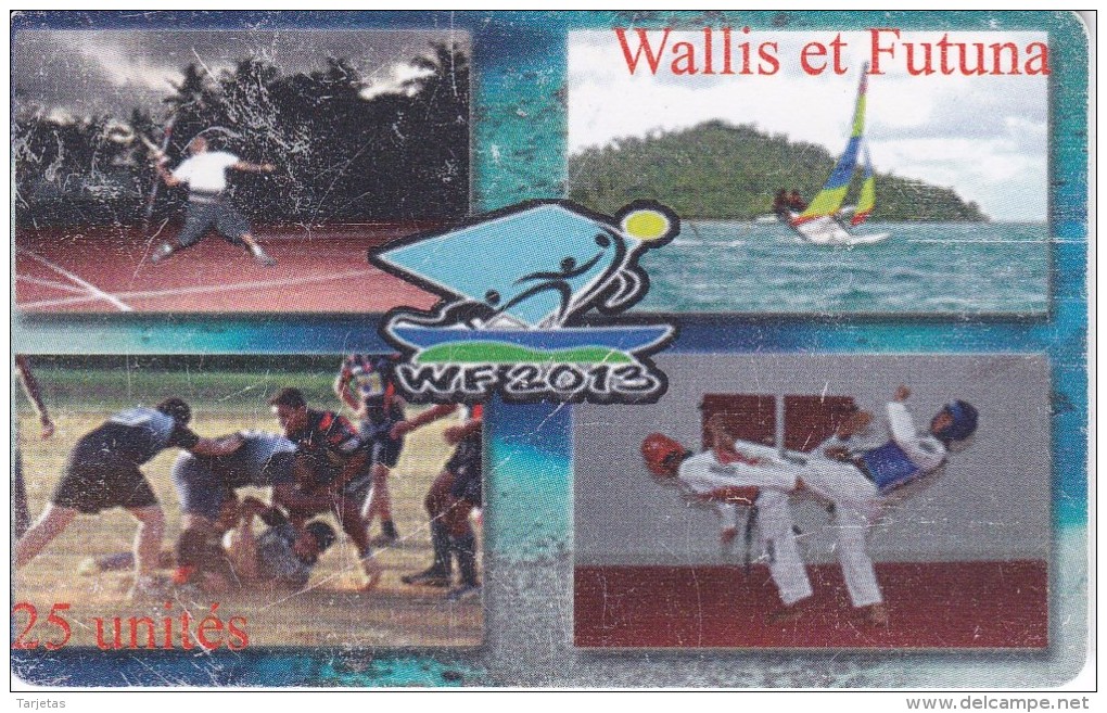 TARJETA DE WALLIS ET FUTUNA DE 25 UNITES DE WF 2013 DEL AÑO 2013 (DEPORTE-SPORT) - Wallis Y Futuna