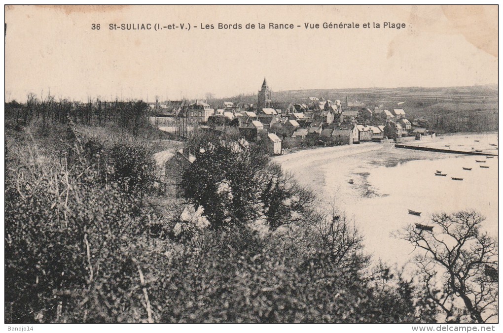 Saint Suliac - Les Bords De La Rance    - Scan Recto-verso - Saint-Suliac