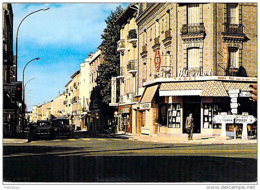 78 - SARTROUVILLE ( Commerce Magasin Boutique ) Bon Plan Bar Tabac " LE BLEUET " Avenue J. Jaurès - CPSM GF - Yvelines - Autres & Non Classés