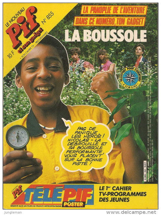 Le Nouveau Pif N° 855 De Août 1985 - Avec Dicentim, Pifou, Smith & Wesson, Superom, Pinky, Robin Dubois. Revue En BE - Pif & Hercule
