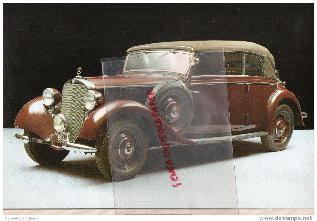 PHOTOGRAPHIE MERCEDES BENZ  230 - 1938 - AVEC DESCRIPTIF AU VERSO - Voitures