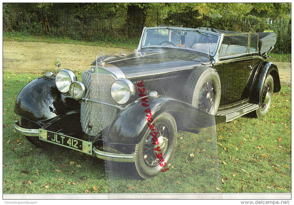 PHOTOGRAPHIE MERCEDES BENZ  500 K - 1935 - AVEC DESCRIPTIF AU VERSO - Voitures