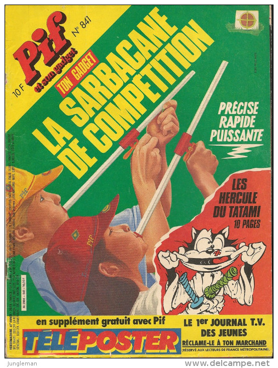 Le Nouveau Pif N° 841 De Mai 1985 - Avec Placid & Muzo, Smith & Wesson, Hercule, Robin Dubois, Rahan, Léo. Revue En BE - Pif & Hercule