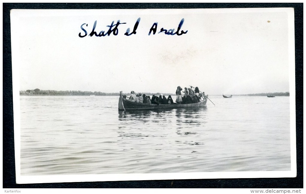 Schatt Al Arab - 1, Boot Mit Frauen, Foto, Original Photo, Irak, Iraq, Ca. 1925-1930 - Iraq