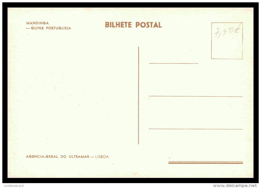 GUINÉ-BISSAU - COSTUMES - Mandinga ( Ed. Agencia Geral De Ultramar)  Carte Postale - Guinea-Bissau