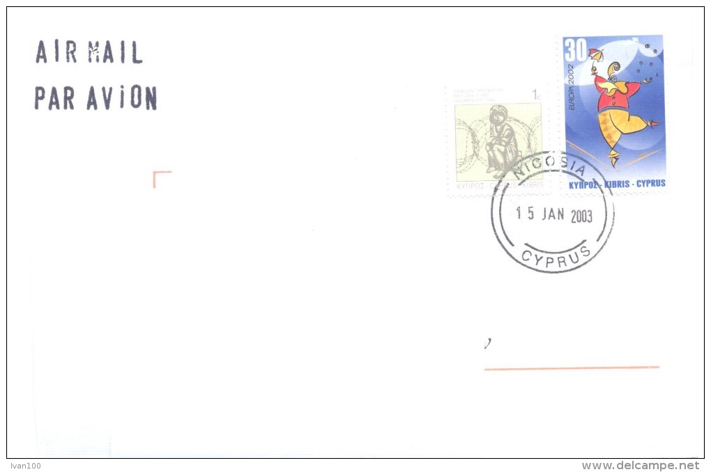 2003. Cyprus, The Letter By Prioritaire Post To Moldova - Brieven En Documenten