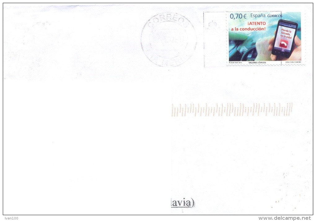 2012. Spain, The Letter By Ordinary Post To Moldova - Briefe U. Dokumente