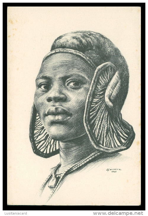 ANGOLA - CUNENE -   COSTUMES - Mulher Ximba  (Ed. EDIL) Carte Postale - Angola