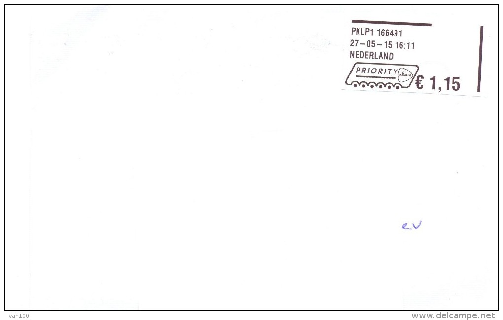 2015 Netherlands, The Letter By Prioritaire Post To Moldova - Storia Postale