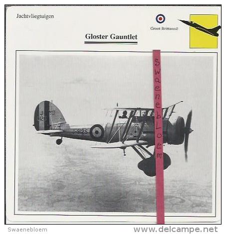 Vliegtuigen.- Gloster Gauntlet - Jachtvliegtuigen. -  Groot-Brittannië - Aviones