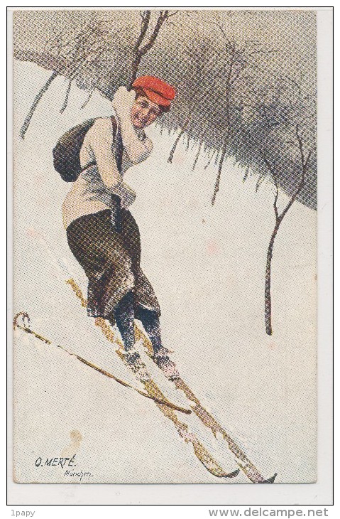 O Merté - Femme à Ski  - Hiver Neige Glace - Mertè, O.