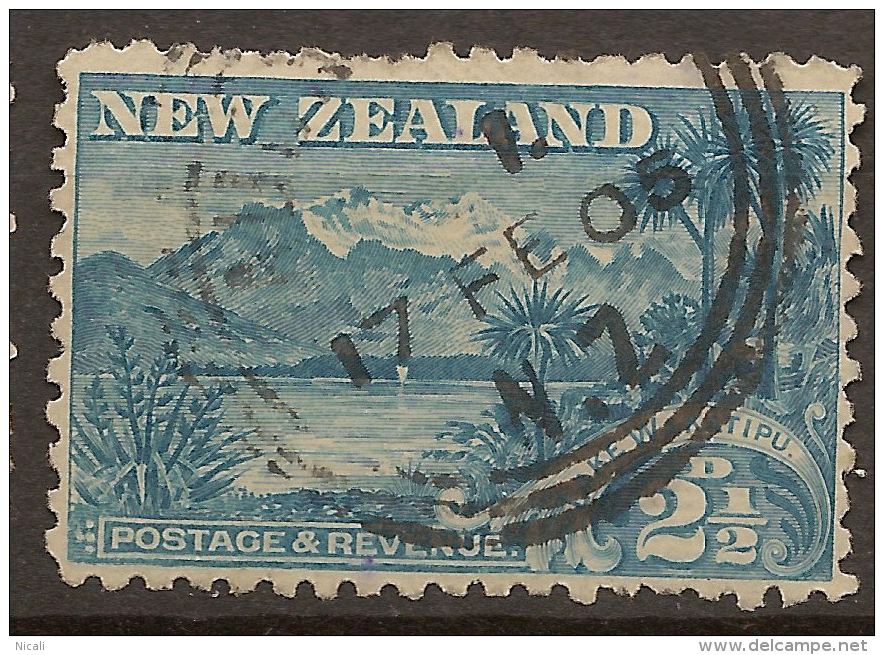 NZ 1898 2 1/2d WAKATIPU P11 SG 260 U #RU222 - Usati