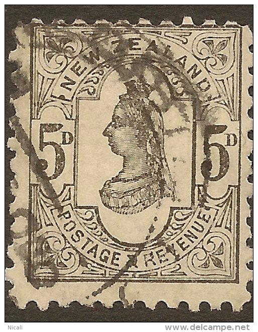 NZ 1882 5d QV P11 SG 242 U #RT65 - Usados