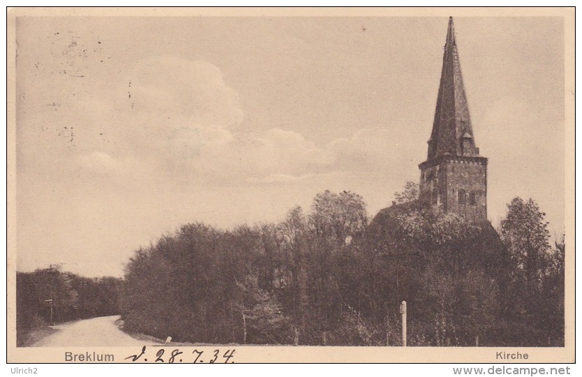 AK Breklum - Kirche - 1934 (21603) - Nordfriesland