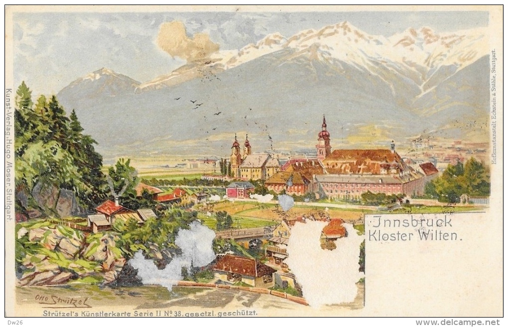 Innsbruck Kloser Wilten - Strützel's KünstlerKarte Serie II N°38, Gesetzl - Carte Précurseur Non Circulée - Innsbruck