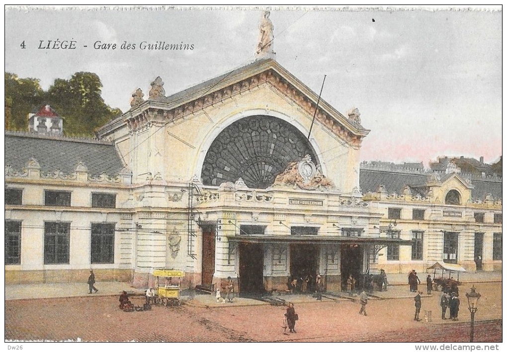 Liège - Gare Des Guillemins - Edition J. Chapelier - Carte Colorisée, Non Circulée - Liege