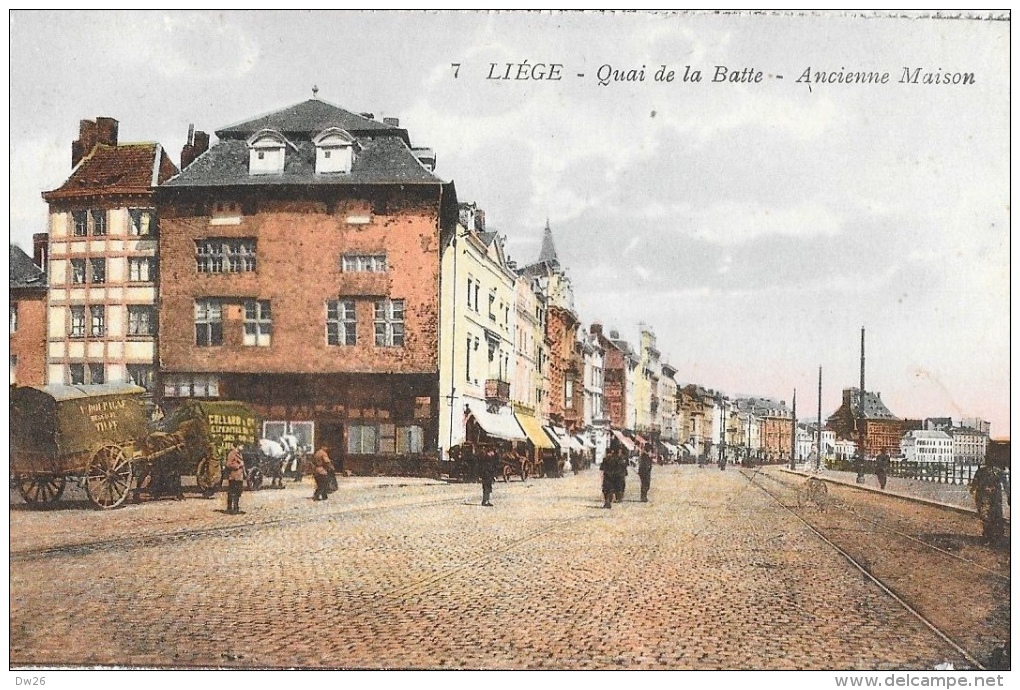 Liège - Quai De La Batte - Ancienne Maison - Edition J. Chapelier - Carte Colorisée, Non Circulée - Liege
