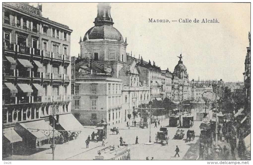 Madrid - Calle De Alcalà - Tramway - Fototipia J. Roig - Carte Non Circulée - Madrid