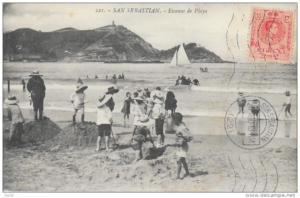 San Sebastain - Escenas De Playa - Edicion G.G. Galarza - Guipúzcoa (San Sebastián)