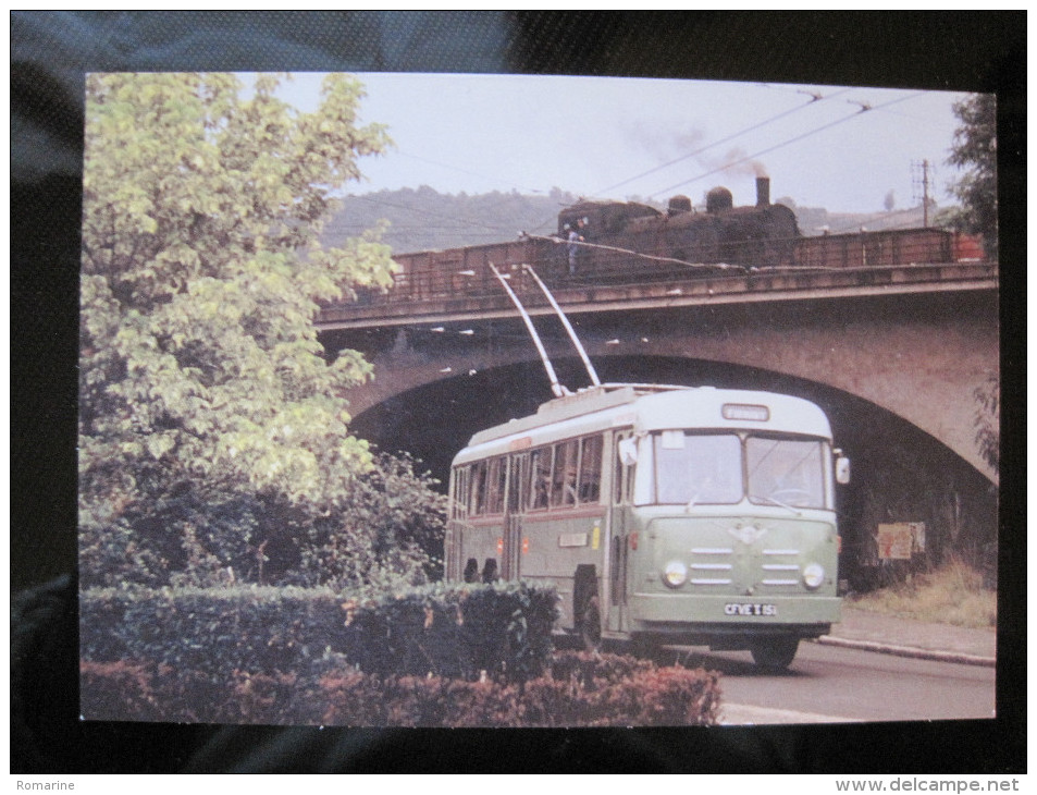 CPM N°76 Trolley Bus Type VA3B2 N 151 à La Silardière Le 21/07/74 - Bus & Autocars