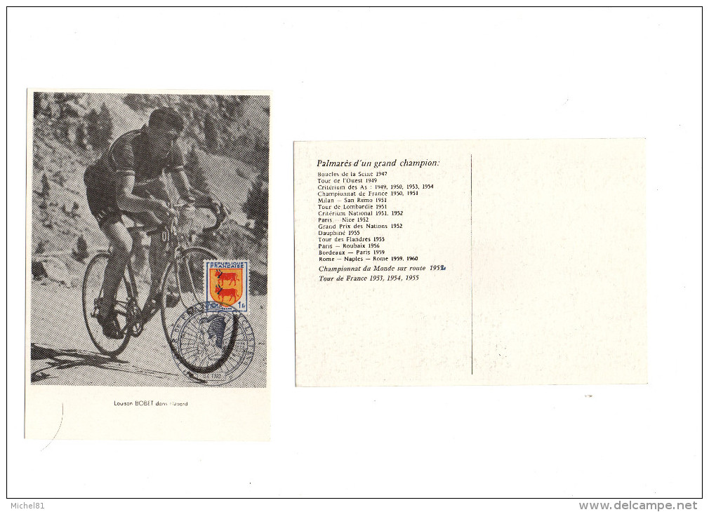 Cyclisme  - Tour De France Cycliste 1984 - Pau - Cycling - Vélo - Bobet  (carte Postale) - Cycling