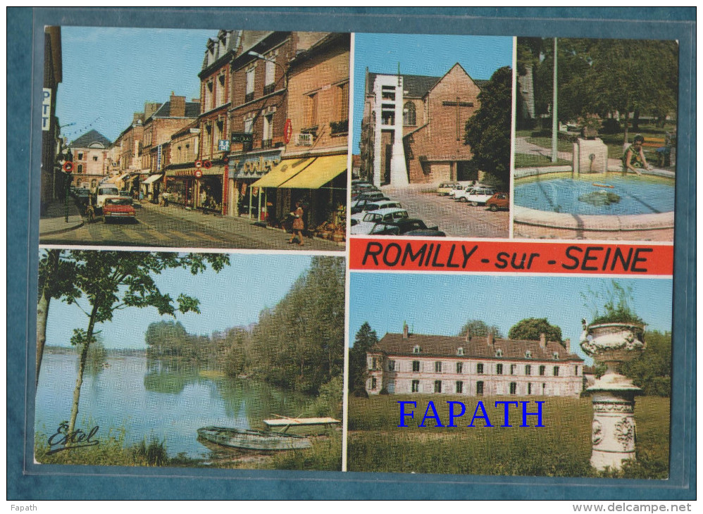 10-ROMILLY-SUR-SEINE-Multivues-lot De 2 Cartes-voitures,divers Aspects - Non écrite -4 Scans- 10.5 X 15 - ESTEL - 5 - 99 Cartes